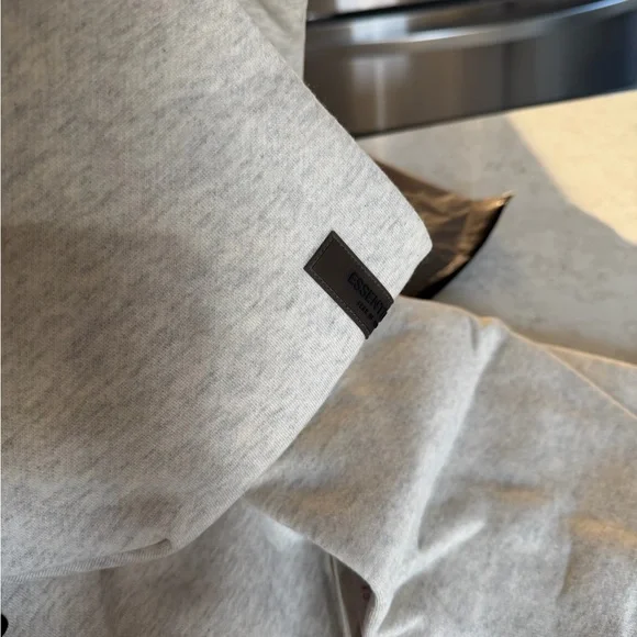 Essentials Light Oatmeal Sweatshirt - Picture 4 of 4